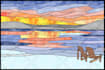 draw the photo into stained glass art