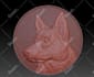sculpt printable coin 3d model, bas relief medallion