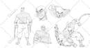 draw comic and manga character design with your concept