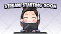 design animated chatting, starting soon and brb screen for kick, vtuber streamer