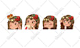 create cute chibi anime emotes for streamer, vtuber, and discord