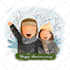 illustrate an awesome caricature family portrait for you