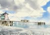 paint landscape and architechtural structure with watercolor