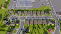 render animate masterplan, 3d site urban plan subdivision, residential community