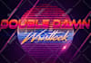 do synthwave 3d 80s logo in gold and metallic chrome effects
