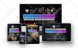design product, course bundle mockup and screen display ads