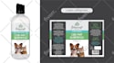 shampoo label design, lotion bottle label, cosmetic product packaging design