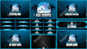 design twitch logo, overlays and screens
