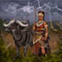 do fantasy 2d character design anime, african american comic book illustration