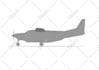 draw aircraft, airplane, helicopter into a vector cartoon