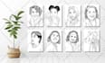 draw amazing line art portrait