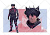 draw character sheet design or reference sheet for you