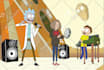 draw you a rick and morty christmas card