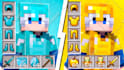 make minecraft thumbnail in 2d or 3d with exelence