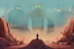 create stunning fantasy background and scenery illustration
