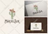 do a vintage hand drawn retro monoline logo design
