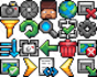 create 16x16 custom pixel art item icons for your game