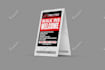do auto detailing yard sign, store front signage banner, billboard design