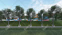 create garden or landscape 3d rendering