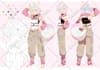 draw a custom character design or reference sheet