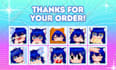 do custom twitch emotes, chibi emotes, animated emotes, vtuber emotes for stream