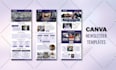 design canva newsletter, magazine, flyer, poster