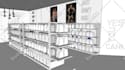 create your  interior commercial design in 3d render