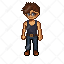 do pixel art character, pixel art sprite sheet and animation, asset, nsfw pixel