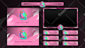 create elegant twitch overlay, twitch logo, panels, alerts and screens