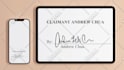 make electronic digital vector signature from handwritten