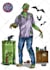 illustrate you as a zombie