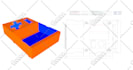 design a box cut line dieline that is ready for production