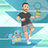 draw you as a pokemon trainer with your favorite pokemon