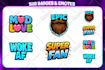 design text word font emotes and emojis for youtube, twitch, kick, and discord