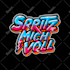 make 80s chrome retro vintage logo