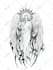 hand drawn custom cyber sigilism and tribal designs for tattoo and clothing