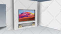 create a full 3d media wall and drawings for your room