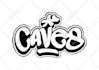 do cool handrawn graffiti tagging for your logo or merch