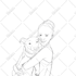 create cute african american children book illustrations