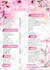 design salon, spa, gym price menu or price list