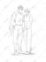 draw sketch anime style illustration for you