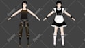create a 3d character model, vtuber rigged, anime style using vroid