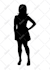 draw vector silhouette black and white