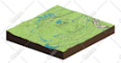create a 3d realistic topography site model for your project