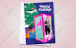 illustrate a christmas portrait ideal for a card or gift