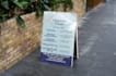 design a pavement sign, a frame sign or sandwich board
