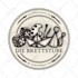 create hand drawn vintage retro logo design badge label