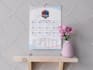 design a professional wall or desk calendar for 2022