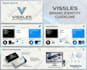 design logo, brand style guide or brand identity guidelines with branding kit