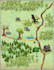 create detailed 2d map illustration for children